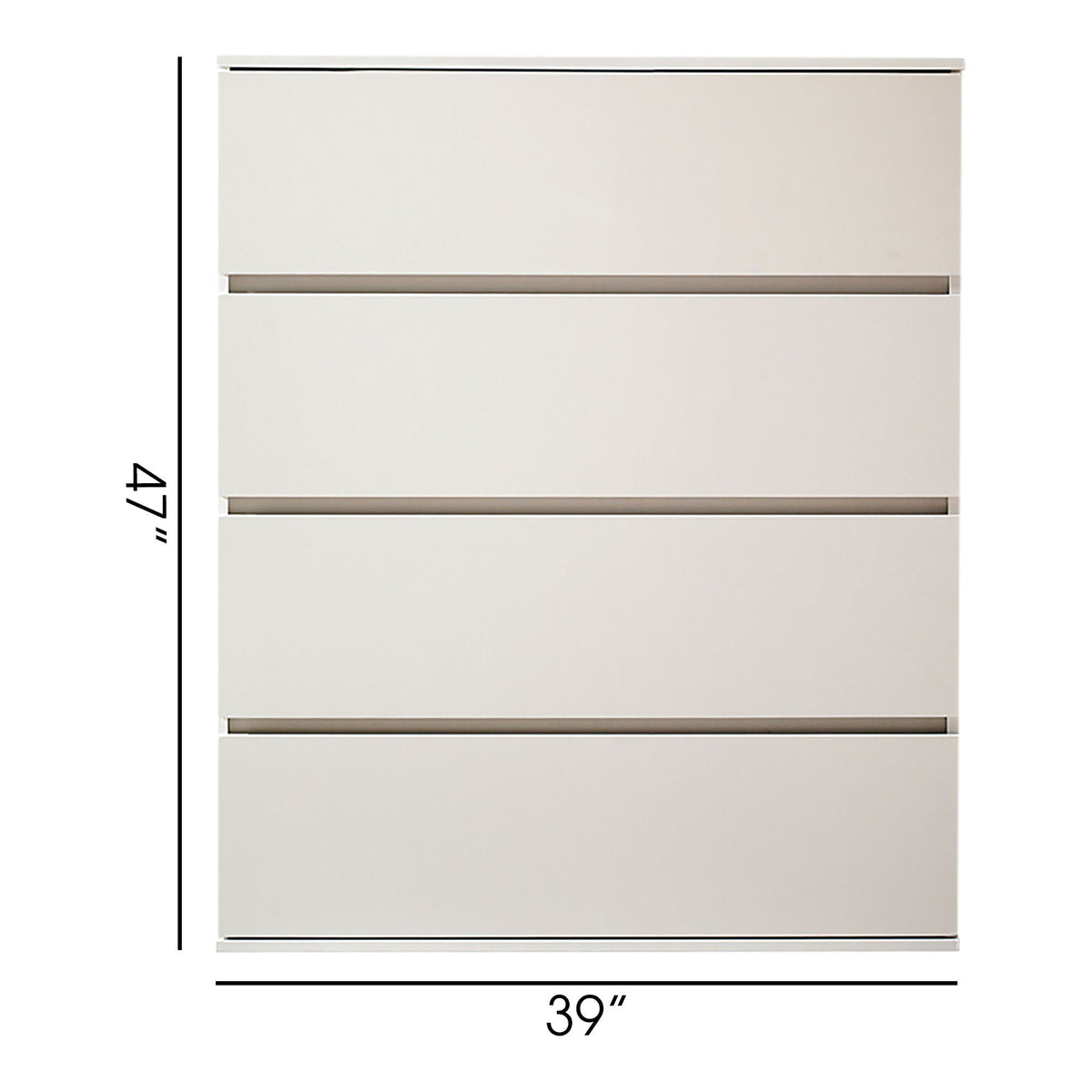 Contemporary wood chest white with soft-closing drawers, accent chest by HouseOfZazla on Tampa Home & Garden Store