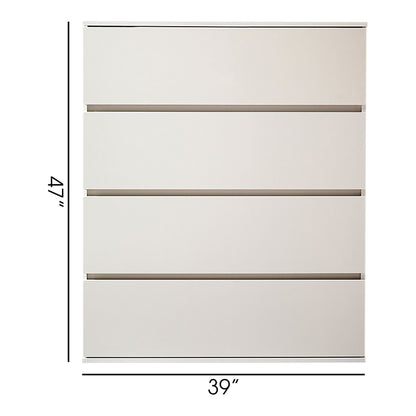 Contemporary wood chest white with soft-closing drawers, accent chest by HouseOfZazla on Tampa Home & Garden Store