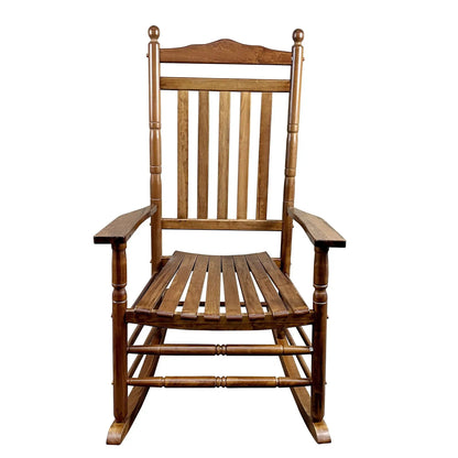Balcony Porch Rocking Wood Chair for Adults