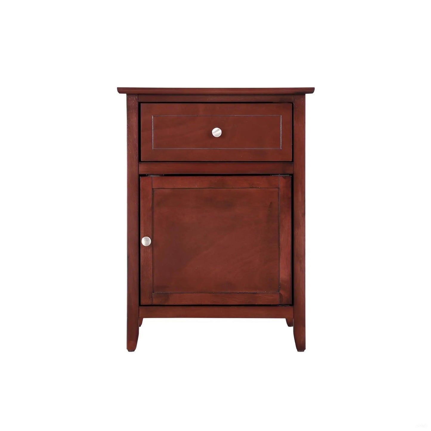 1 Drawer / 1 Door Nightstand dark cherry wood accent by Unique Piece Furniture on Tampa Home & Garden Store