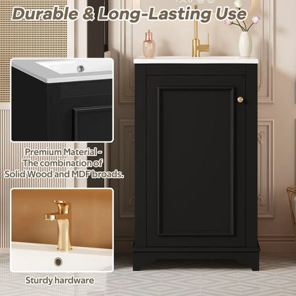 Bathroom Vanity With Sink Freestanding Cabinet