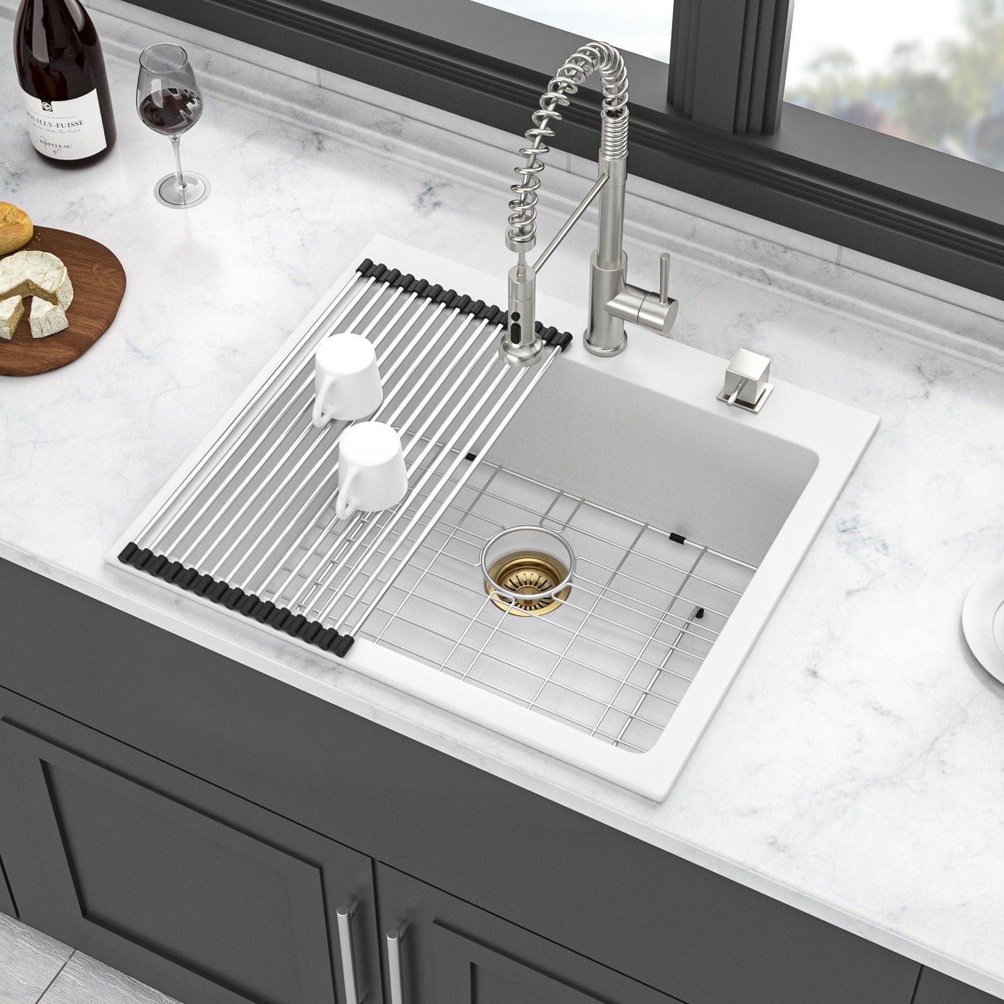 Quartz and Granite Composite Kitchen Sink