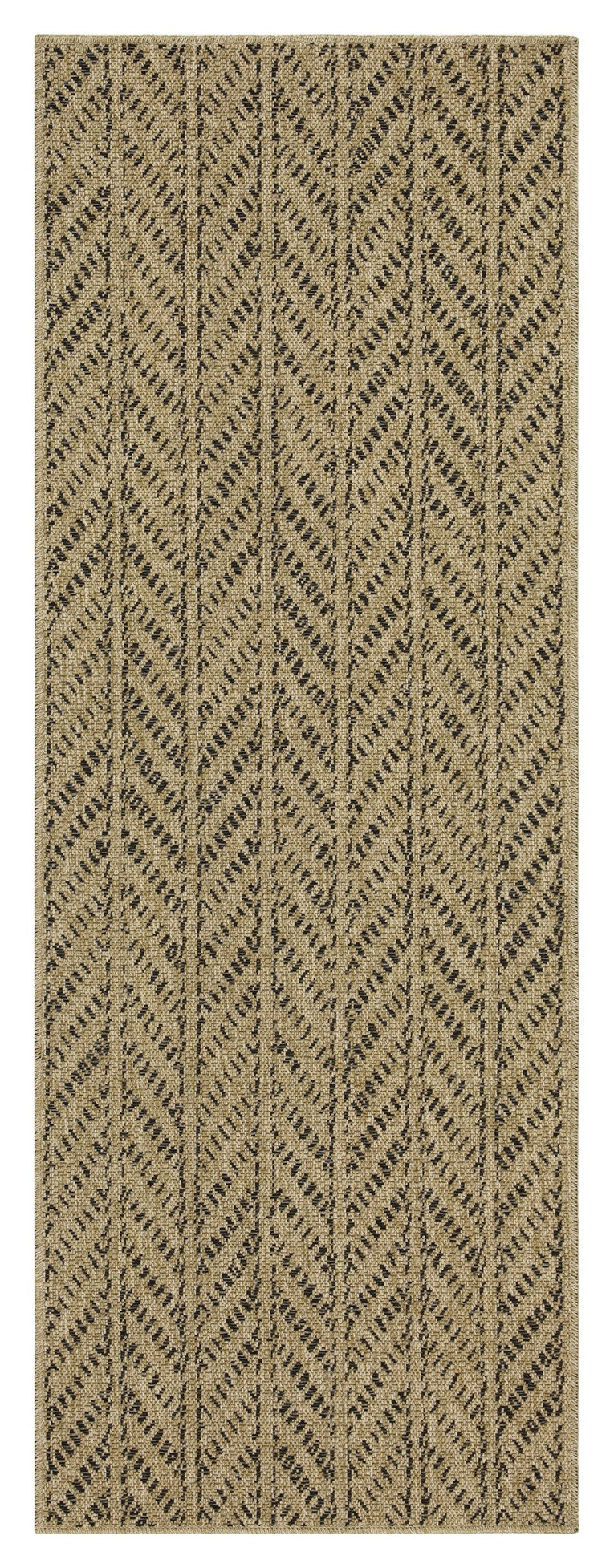Earth Black indoor-outdoor flatweave rug with geometric chevron by HouseOfZazla on Tampa Home & Garden Store