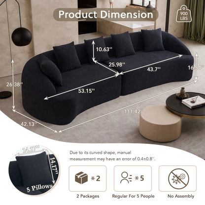 Compression Sponge And Polyester Living Sofa
