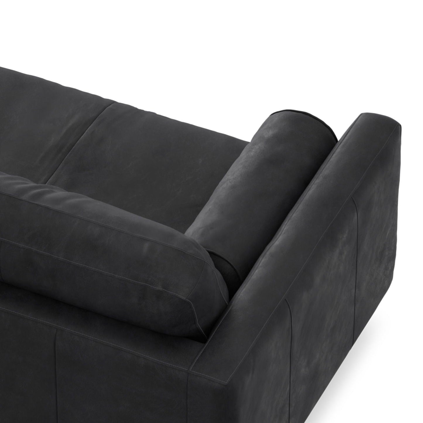 Morrison Brazilian Leather Sofa and Ottoman Set