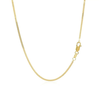 14k yellow gold gourmette chain necklace 1.5mm by Bids.com on Tampa Home & Garden Store