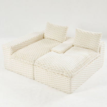 Modular Convertible Sofa and Twin Chaise Lounge