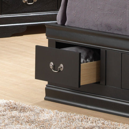 Traditional Style Bookcase Storage Bed with dark under-bed drawer by HouseOfZazla on Tampa Home & Garden Store