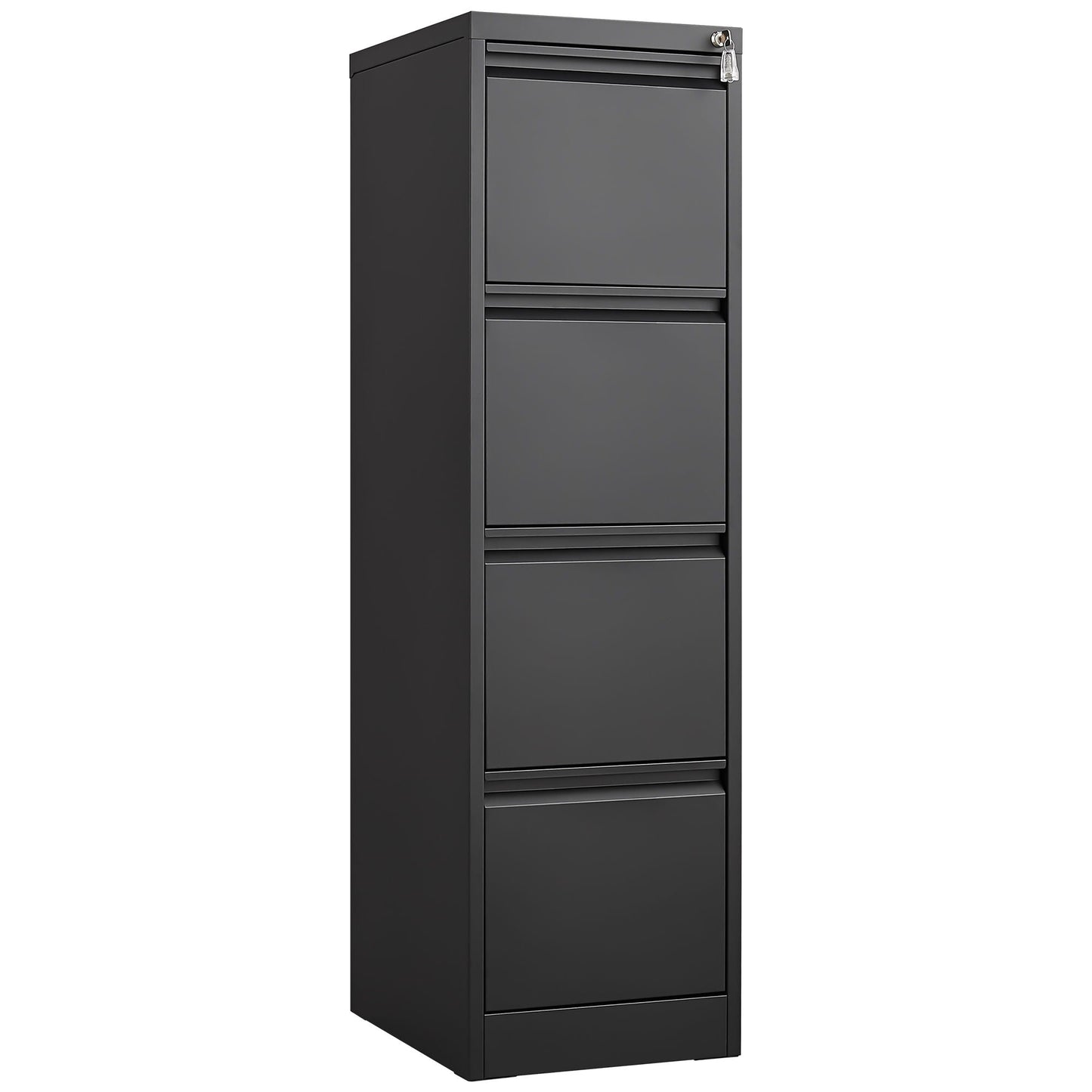 3-drawer metal file cabinet with lock, matte black, HouseOfZazla on Tampa Home & Garden Store