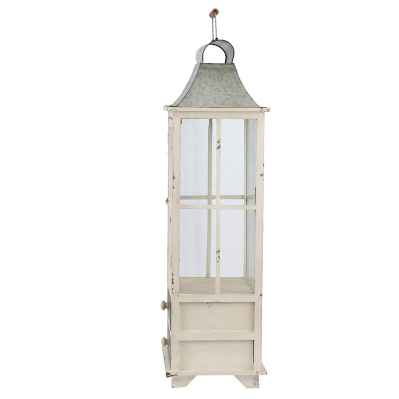 The Ivory Wooden Lantern For Indoor Or Outdoor