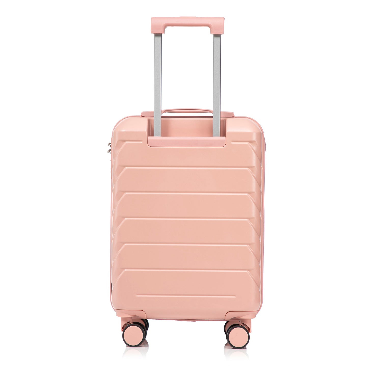 HouseOfZazla 2-piece pink ABS spinner luggage set with combination lock on Tampa Home & Garden Store