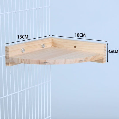 Bird cage jumping platform toy, solid wood, natural finish, mounting screws, by Sell My Stuff on Tampa Home & Garden Store