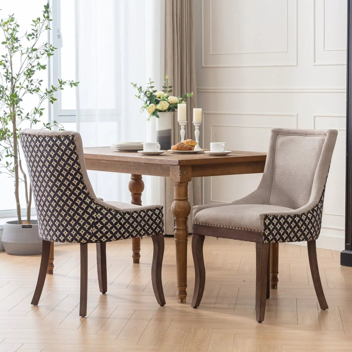 Ultra Side Dining Chair Set of 2 With High Back