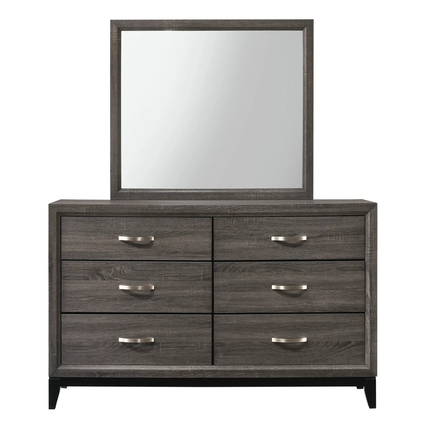 Contemporary 6 Drawer Dresser with Handles