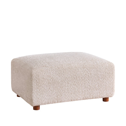 Aura 5 Piece Boucle and Modular Sectional Sofa