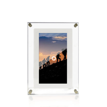 Digital picture frame acrylic vertical display with white bezel, 1GB memory by Sell My Stuff on Tampa Home & Garden Store