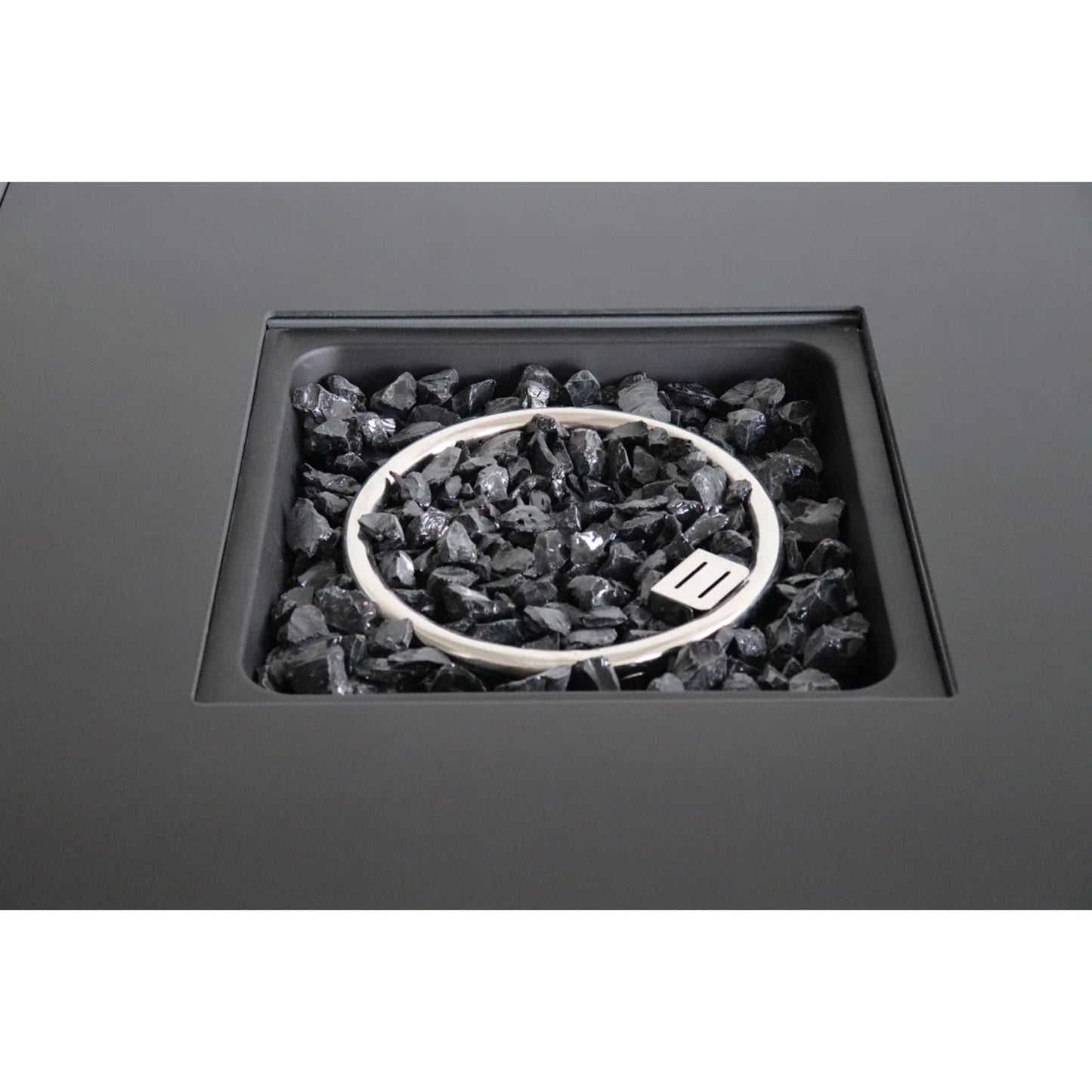 Gray Weather Resistant Fire Pit Table and Lid