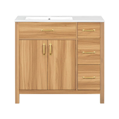 Bathroom Vanity 2 Soft Close Doors and 3 Drawers