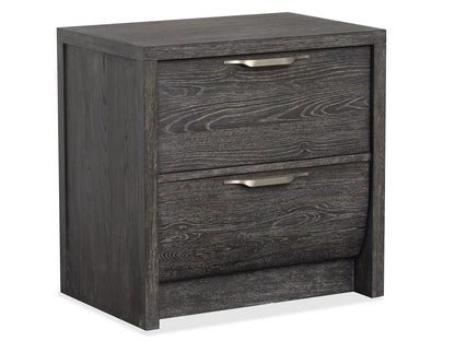 Kinsley Drawer Nightstand in Black Heron Finish