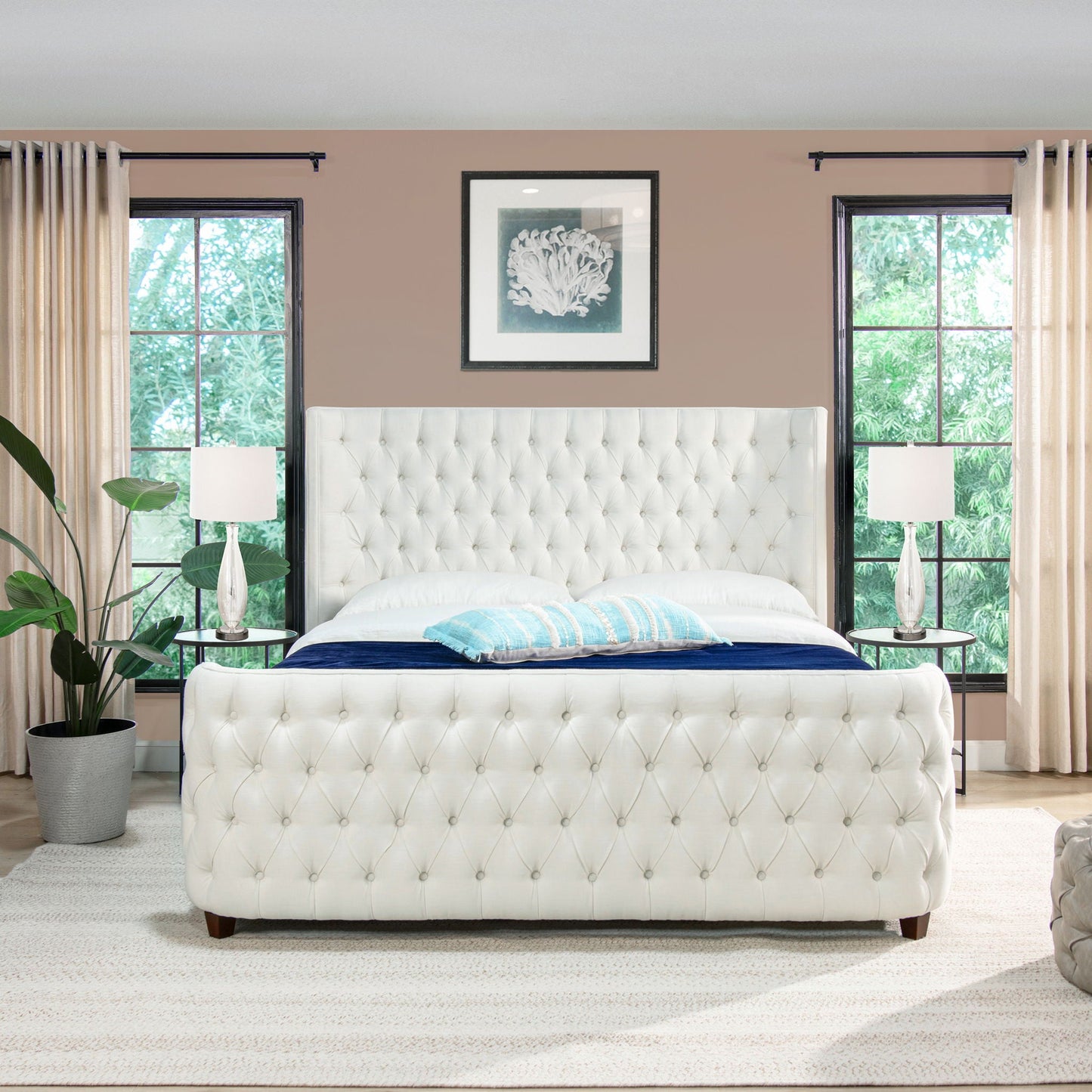 Brooklyn Tufted Panel Headboard and Footboard Set