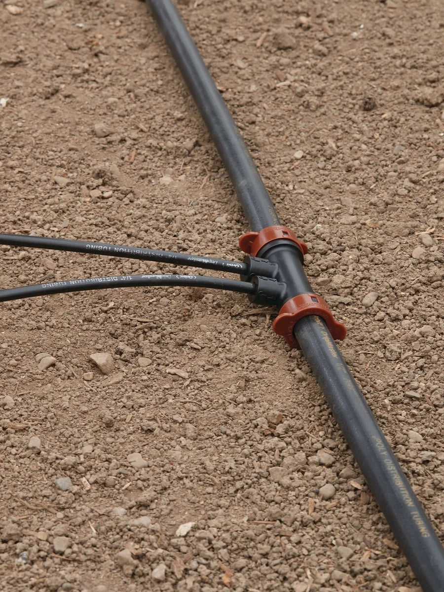 Drip-Lock 2-port manifold Orbit Irrigation for 1/2 in by 1/4 in drip tubing on Tampa Home & Garden Store