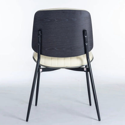 Dining Chairs Set of 2 Mid Century Walnut Back