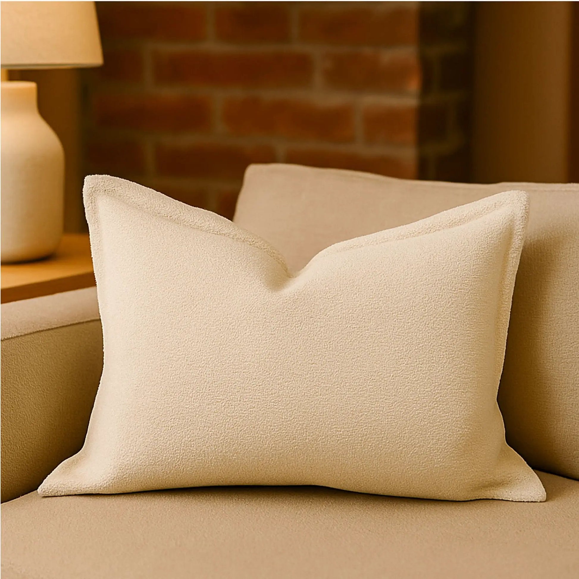 Throw pillow Homey Cozy Comfort Textured Ivory by Unique Piece Furniture on Tampa Home & Garden Store