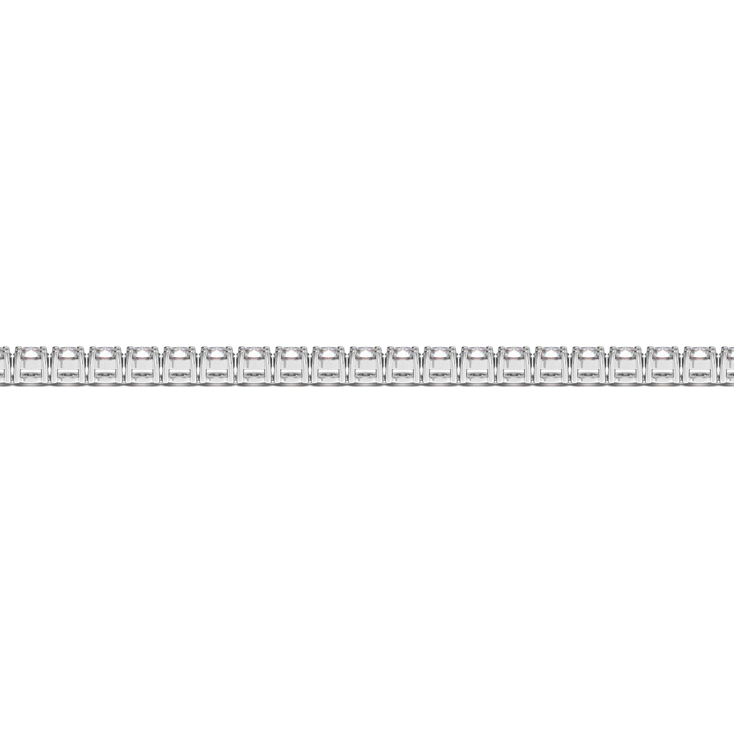 Lab Grown Round Diamond Tennis Bracelet in 14k White Gold, 4 ctw F/G VS2/SI1 by Bids.com on Tampa Home & Garden Store