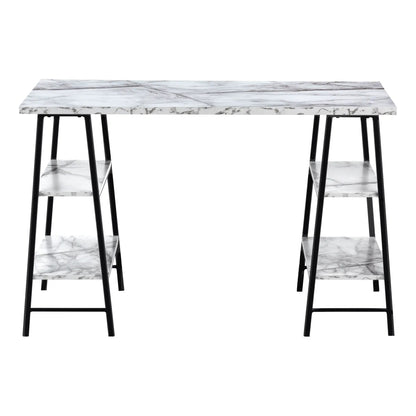 Industrial Computer Desk with Shelves for Home