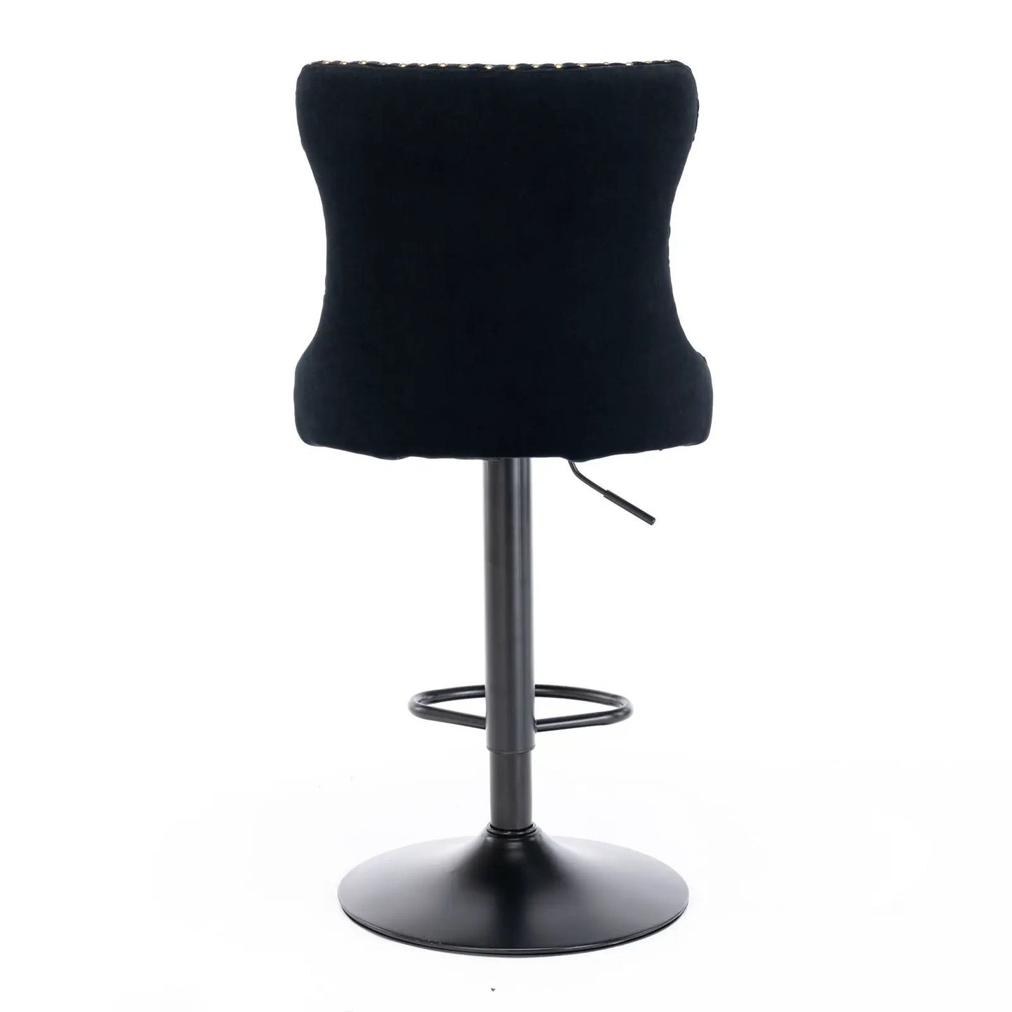 Swivel Bar Stools Adjustable Height Tufted Back