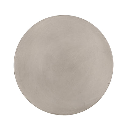 Outdoor Lightweight Concrete Side Table round top in light gray by HouseOfZazla on Tampa Home & Garden Store