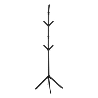 Coat rack, freestanding 8-hook hall tree in black metal by Unique Piece Furniture on Tampa Home & Garden Store