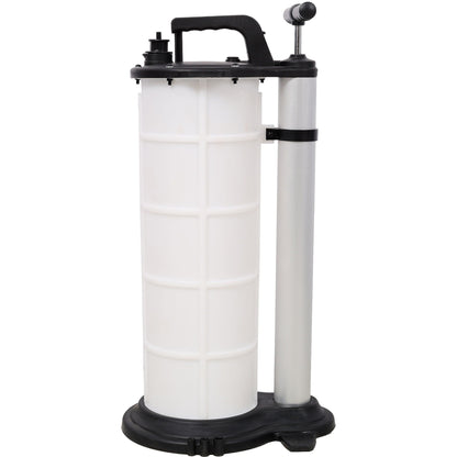 Pneumatic oil extractor pump by HouseOfZazla, white reservoir with black top and silver pump on Tampa Home & Garden Store