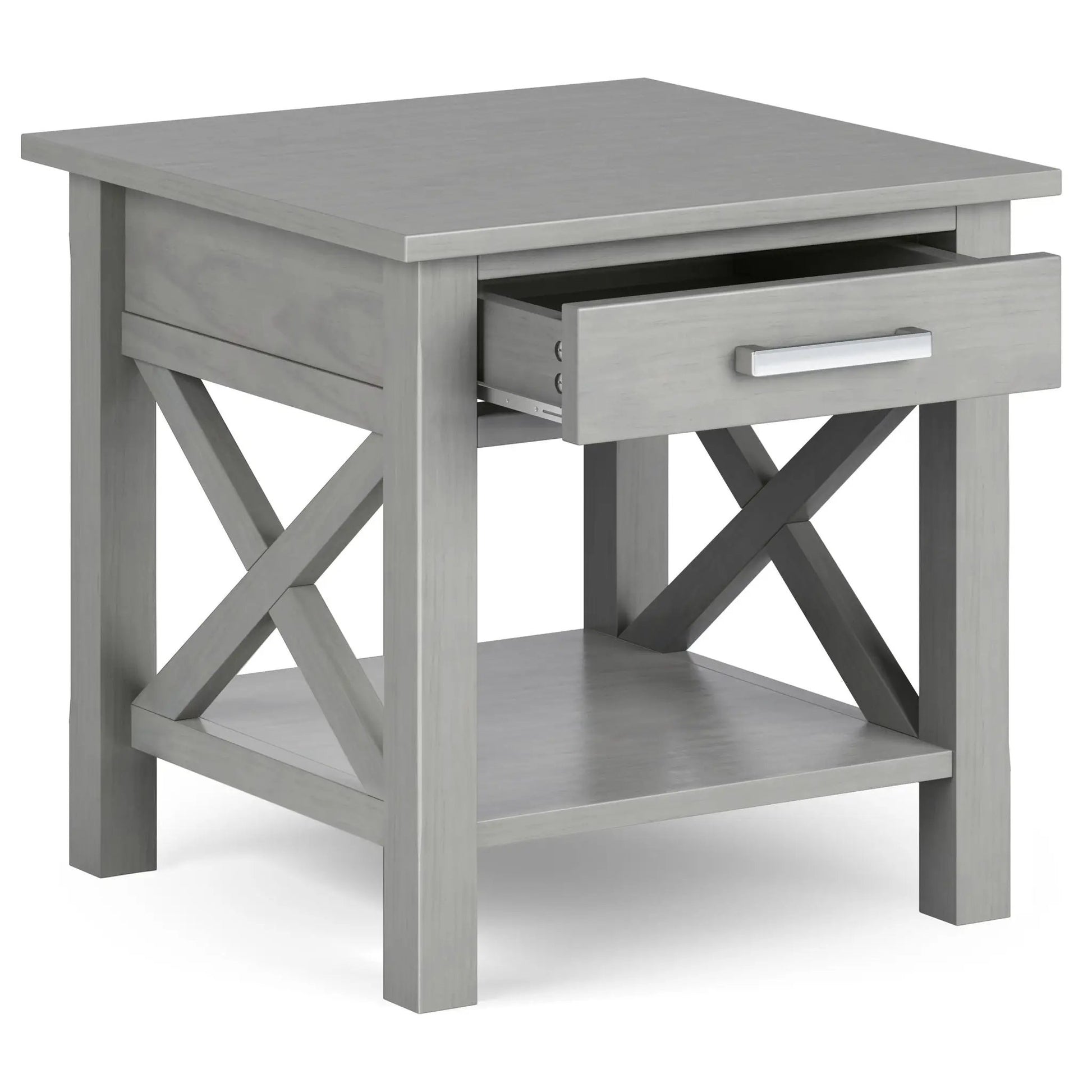 Kitchener Handcrafted Console Table grey-washed wood with drawer Unique Piece Furniture on Tampa Home & Garden Store