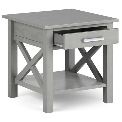 Kitchener Handcrafted Console Table grey-washed wood with drawer Unique Piece Furniture on Tampa Home & Garden Store