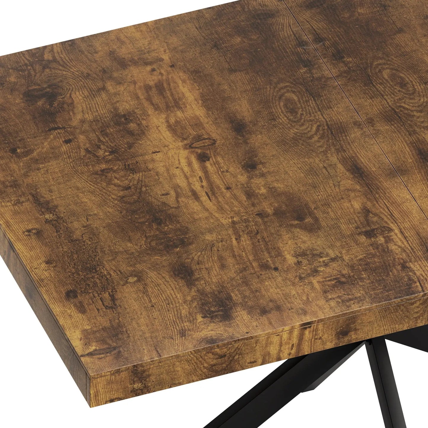 Retro Stretch Dining Table With Embossed Plate