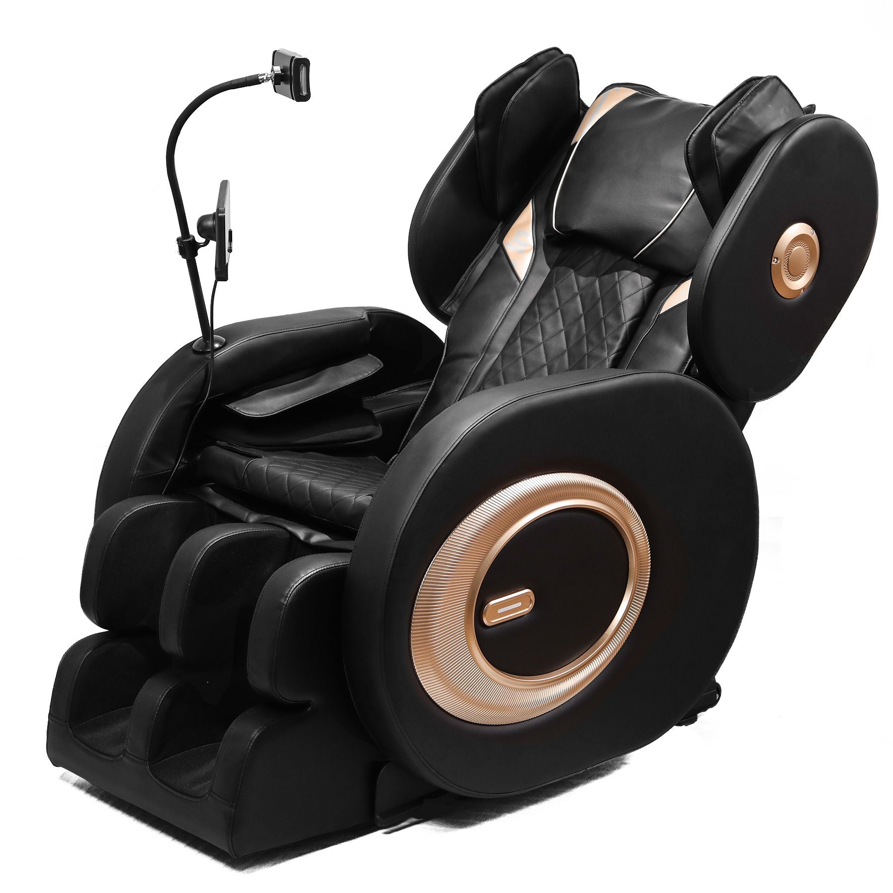 HouseOfZazla black massage chair recliner with zero gravity and full-body air pressure on Tampa Home & Garden Store