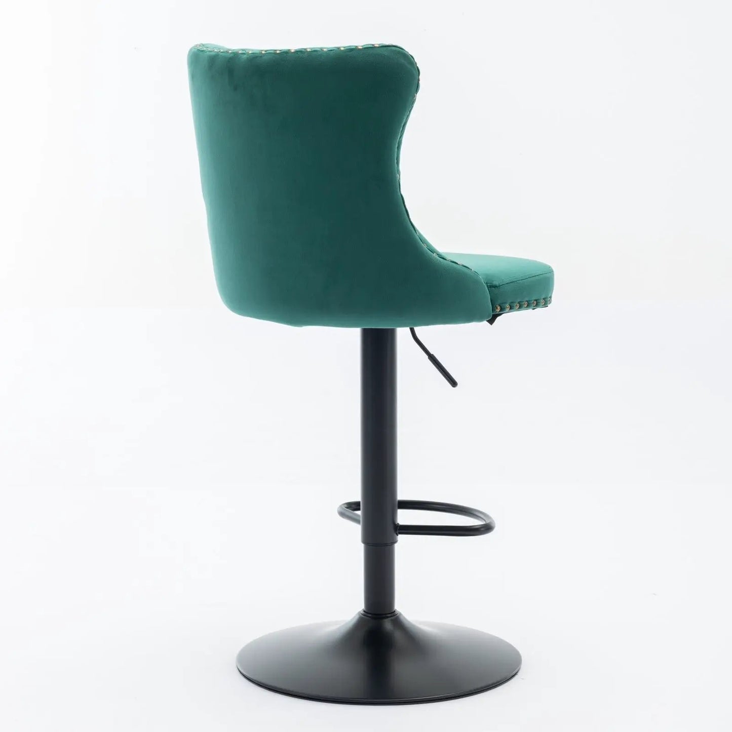Swivel Bar Stools Adjustable Height Tufted Back