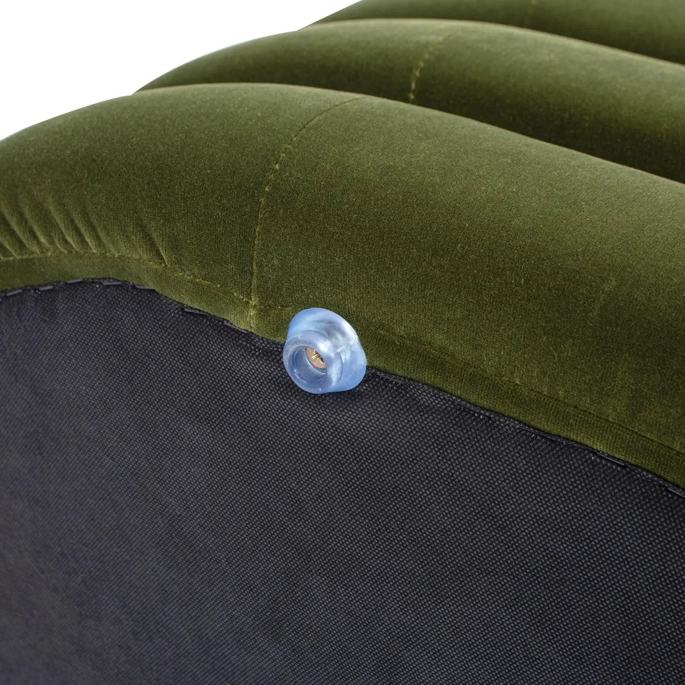 Fuji - Upholstered Oval Storage Bench olive green velvet by Unique Piece Furniture on Tampa Home & Garden Store