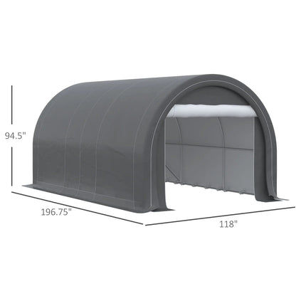 Outsunny 10x16 Carport with Heavy Duty Tent