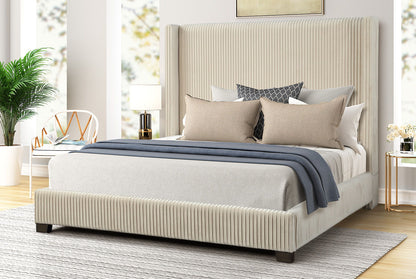 Modern Upholstered Bed And Space Saving Design