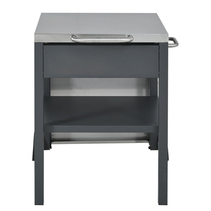 Large Foldable Outdoor Kitchen Cart And Storage
