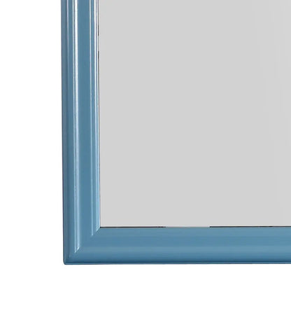 Traditional Wall Mirror with blue frame and beveled molding by Unique Piece Furniture on Tampa Home & Garden Store
