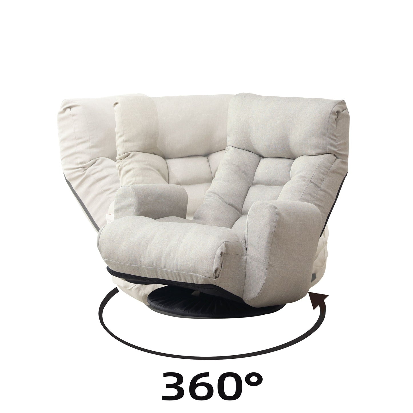 Modern Metal Frame and Swivel Lounge Chair