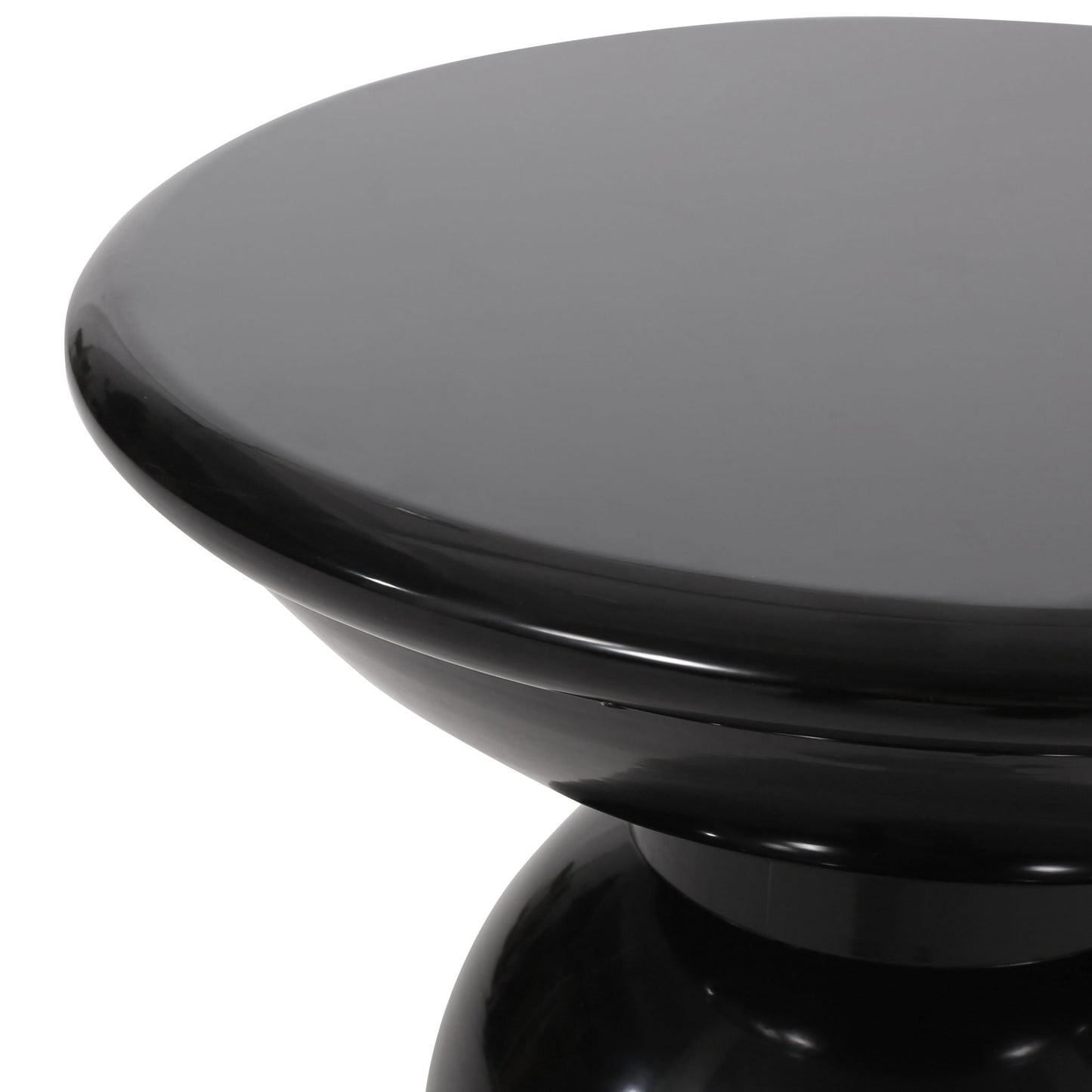 Modern Round Metal Pedestal Outdoor Table
