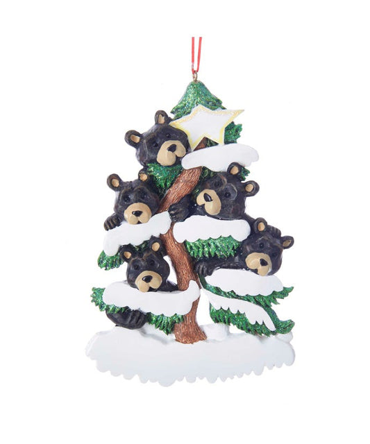 Adorno de árbol con familia de osos - Familia de 5