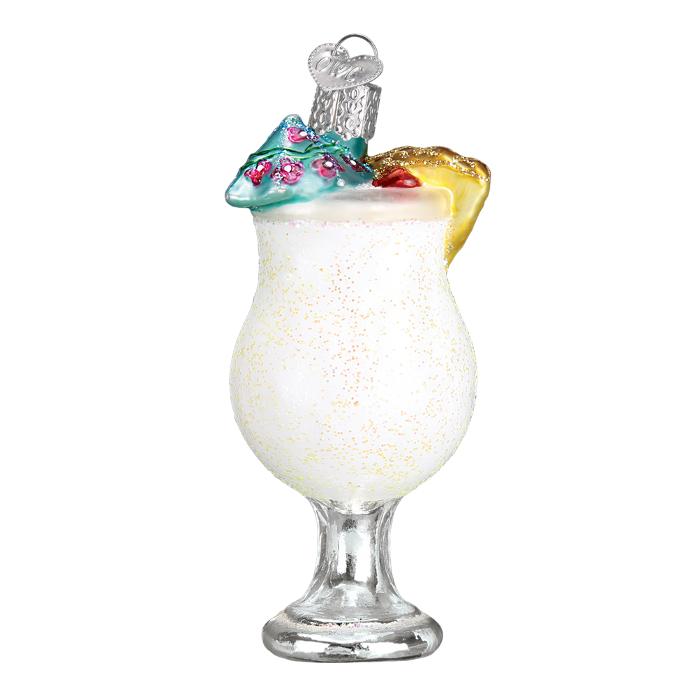 Adorno de cristal de piña colada