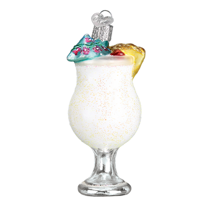 Adorno de cristal de piña colada