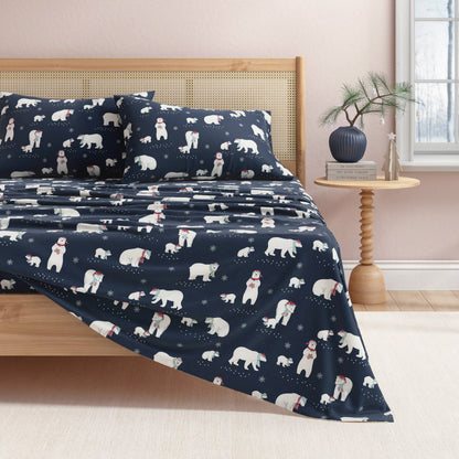 Turkish Cotton And Christmas Flannel Sheet Set