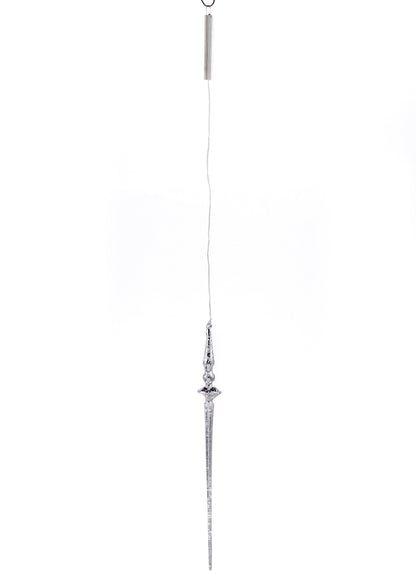 Adorno de carámbano LED de vidrio